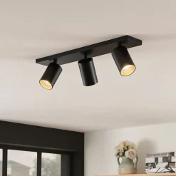 Arcchio spotlight Brinja, sett med 2, svart, kantet, 3 lyskilder