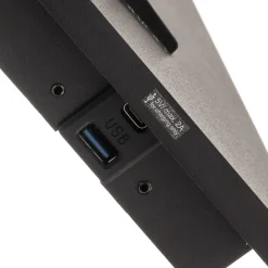 Arcchio spotlight Brinja, svart, metall, USB-C, bryter