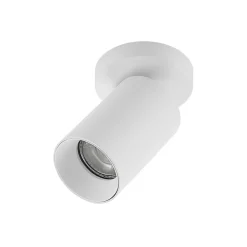 Arcchio spotlight Brinja, hvit, rund, 12 cm høy, Ø 6 cm