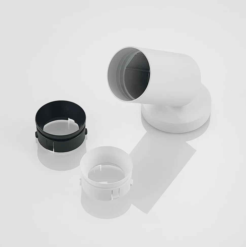 Arcchio spotlight Brinja, hvit, rund, 12 cm høy, Ø 6 cm