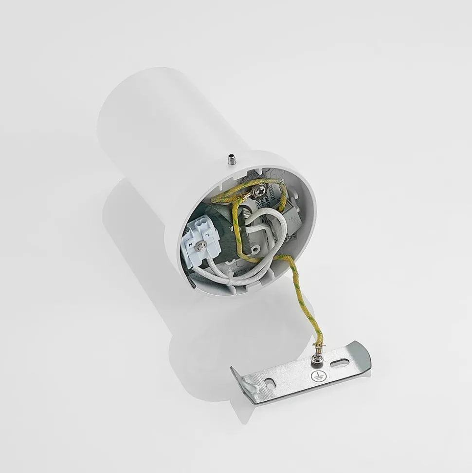 Arcchio spotlight Brinja, hvit, rund, 12 cm høy, Ø 6 cm