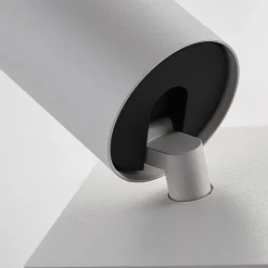 Arcchio spotlight Brinja, hvit, kantet, Ø 6 cm, 1 lyskilde, GU10