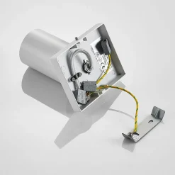 Arcchio spotlight Brinja, hvit, kantet, Ø 6 cm, 1 lyskilde, GU10