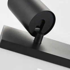 Arcchio spotlight Brinja, svart, kantet, Ø 6 cm, 3 lyskilder, GU10