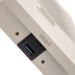 Arcchio spotlight Brinja, hvit, metall, USB-C, bryter, GU10