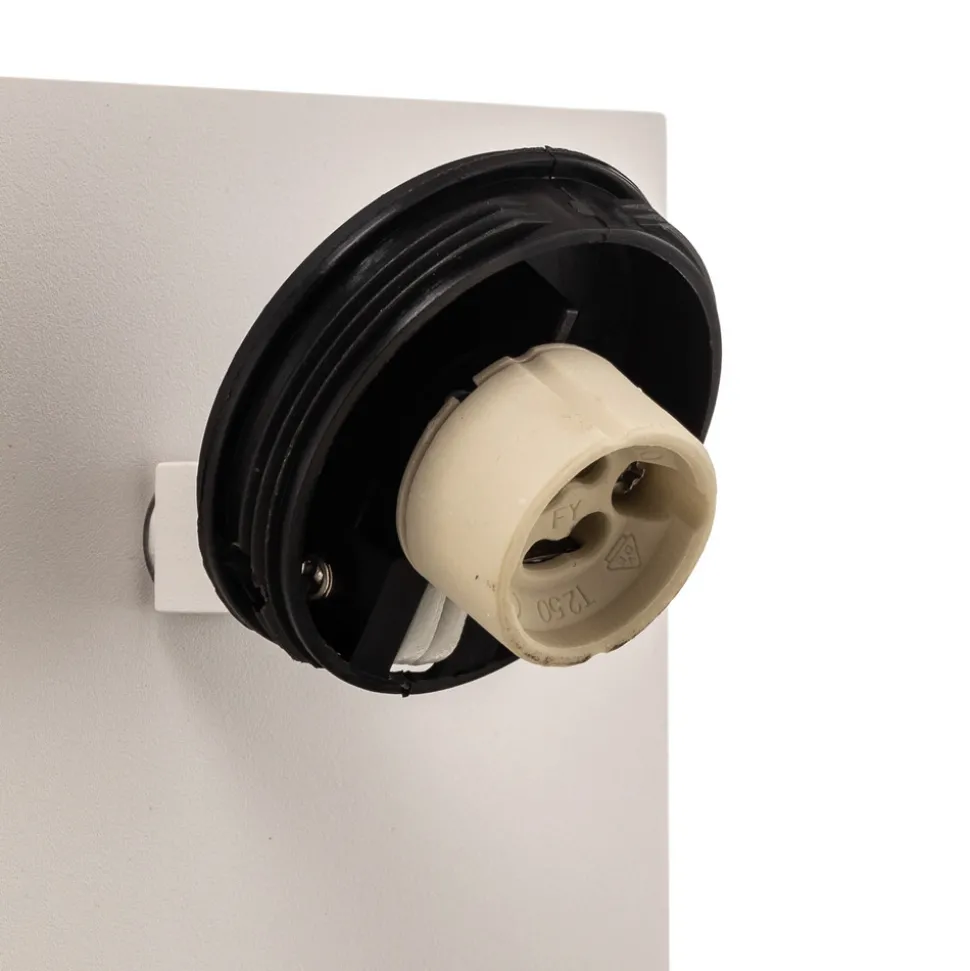 Arcchio spotlight Brinja, hvit, metall, USB-C, bryter, GU10