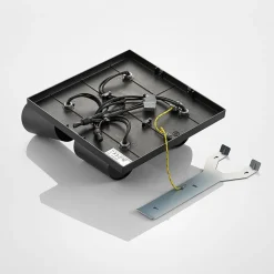 Arcchio spotlight Brinja, svart, kantet, Ø 6 cm, 4 lyskilder, GU10