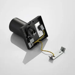 Arcchio spotlight Brinja, svart, kantet, Ø 6 cm, 1 lyskilde, GU10