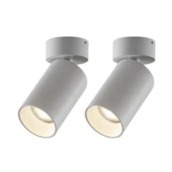 Arcchio spotlight Brinja, sett med 2, hvit, rund, Ø 6 cm, GU10