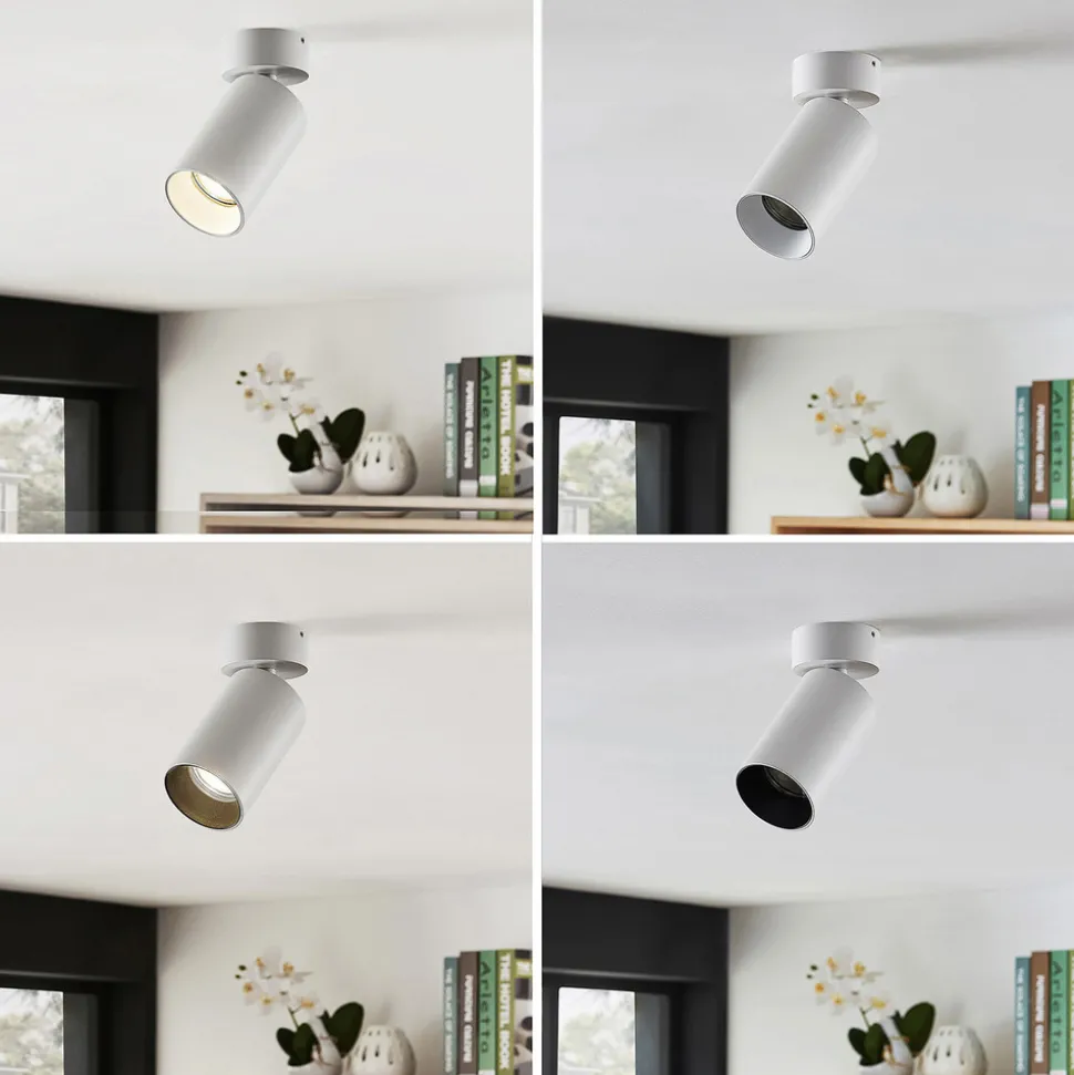 Arcchio spotlight Brinja, sett med 2, hvit, rund, Ø 6 cm, GU10