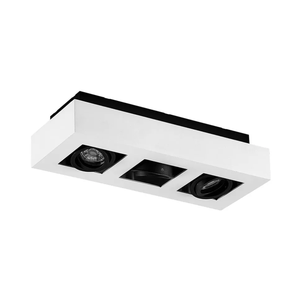 Arcchio spotlight Vince, 36 cm, 3 lyskilder, hvit/svart, GU10