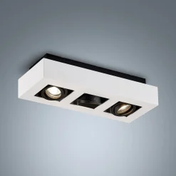 Arcchio spotlight Vince, 36 cm, 3 lyskilder, hvit/svart, GU10