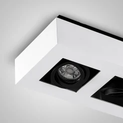 Arcchio spotlight Vince, 36 cm, 3 lyskilder, hvit/svart, GU10