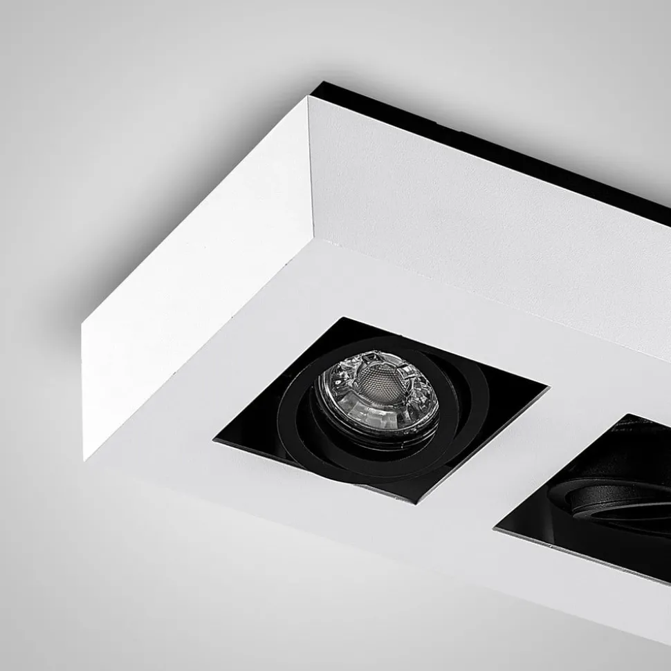 Arcchio spotlight Vince, 36 cm, 3 lyskilder, hvit/svart, GU10