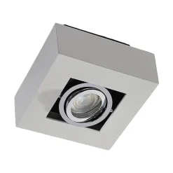 Arcchio spotlight Vince, 14 x 14 cm, hvit/krom, metall, GU10