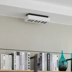 Arcchio spotlight Vince, 36 cm, 3 lyskilder, hvit/krom, GU10