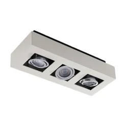 Arcchio spotlight Vince, 36 cm, 3 lyskilder, hvit/krom, GU10