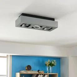 Arcchio spotlight Vince, 36 cm, 3 lyskilder, sølv, GU10