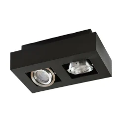 Arcchio spotlight Vince, 25 cm, svart, metall, GU10