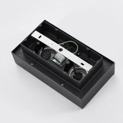 Arcchio spotlight Vince, 25 cm, svart, metall, GU10