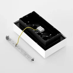 Arcchio spotlight Vince, 25 cm, 2 lyskilder, hvit/svart, GU10