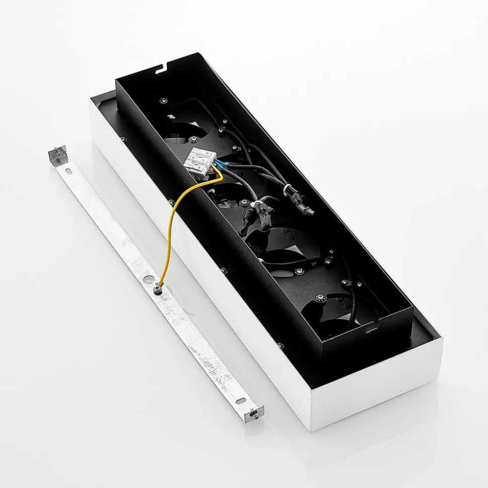 Arcchio spotlight Vince, 47 cm, 4 lyskilder, hvit/svart, GU10