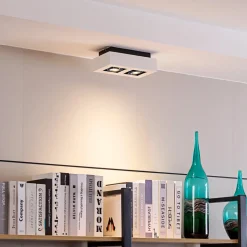 Arcchio spotlight Vince, 25 cm, 2 lyskilder, hvit/krom, GU10