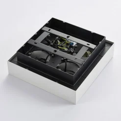 Arcchio spotlight Vince, 25 x 25 cm, 4 lyskilder, hvit/krom, GU10