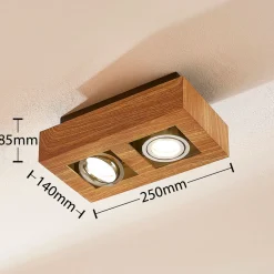 Arcchio spotlight Vince, 25 cm, trefarget, metall, GU10