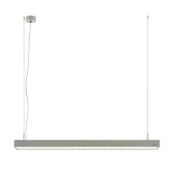 Arcchio Susi LED-hengelampe til kontor, sølv, 120 cm, 4000K, DALI