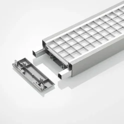Arcchio Susi LED-hengelampe til kontor, sølv, 120 cm, 4000K, DALI