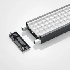 Arcchio Susi LED-hengelampe til kontor, svart, 120 cm, 4000K, DALI