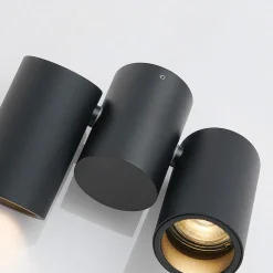 Arcchio taklampe Gesina, 2-lys, svart, aluminium, 17,5 cm