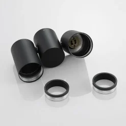 Arcchio taklampe Gesina, 2-lys, svart, aluminium, 17,5 cm