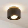 Arcchio taklampe Walisa, Ø 15 cm, svart, metall, GU10
