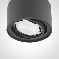 Arcchio taklampe Walisa, Ø 15 cm, svart, metall, GU10