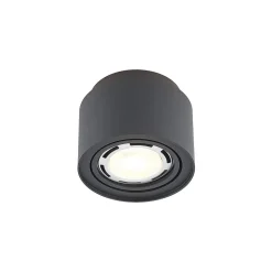 Arcchio taklampe Walisa, Ø 15 cm, svart, metall, GU10