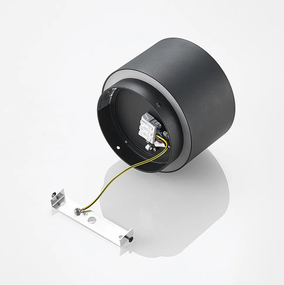 Arcchio taklampe Walisa, Ø 15 cm, svart, metall, GU10