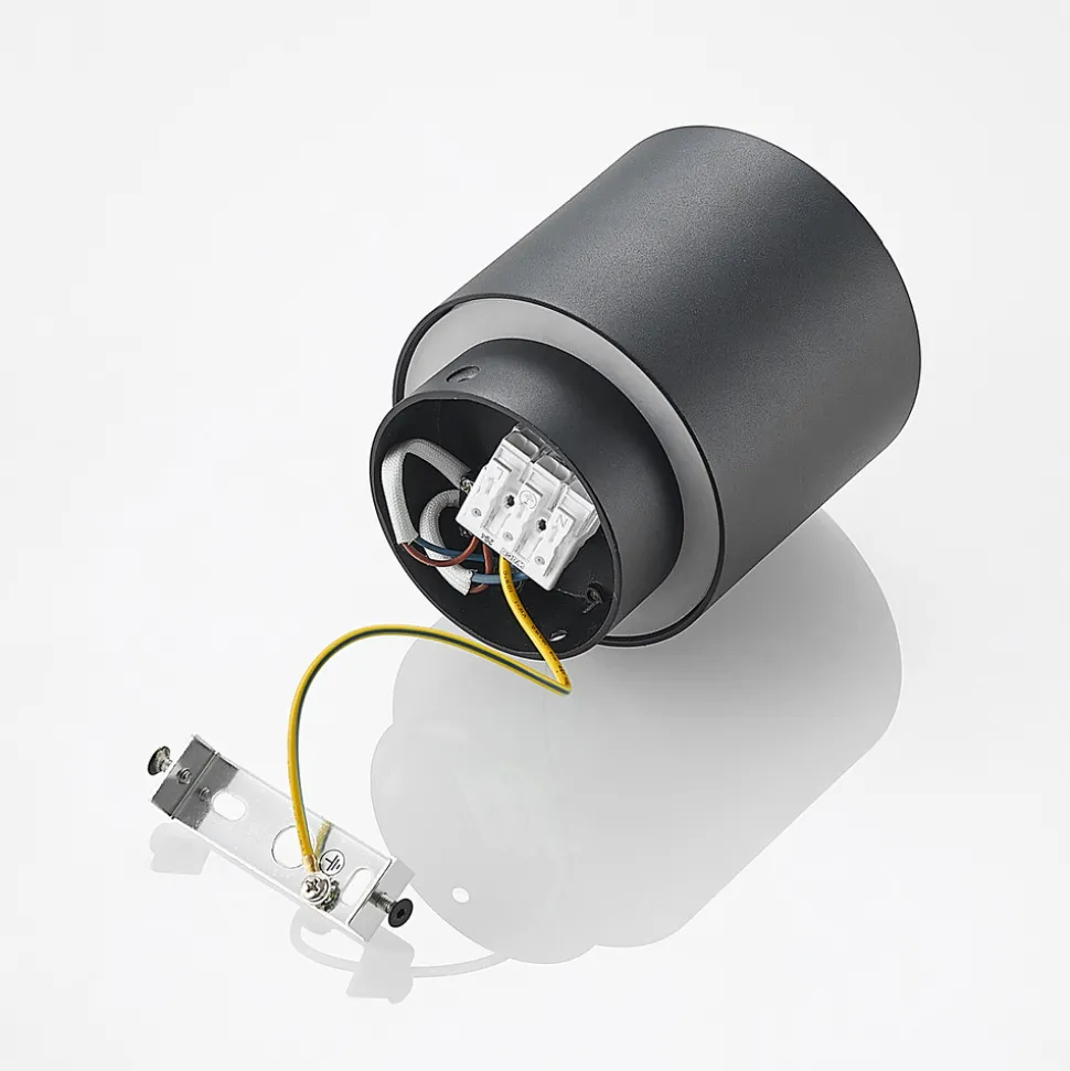 Arcchio taklampe Walisa, Ø 10 cm, svart, metall, GU10