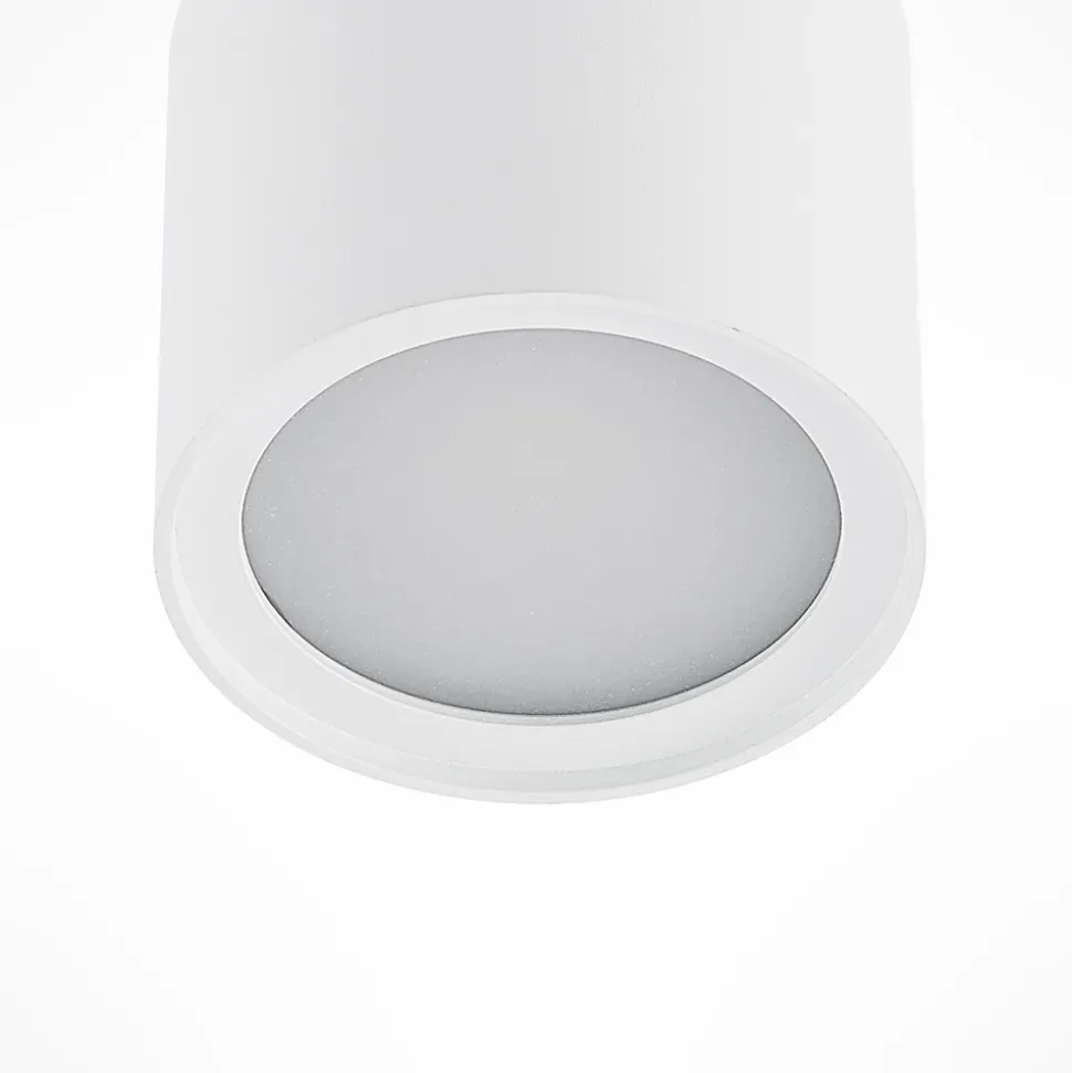 Arcchio taklampe Walisa, Ø 10 cm, hvit, diffusor, GU10