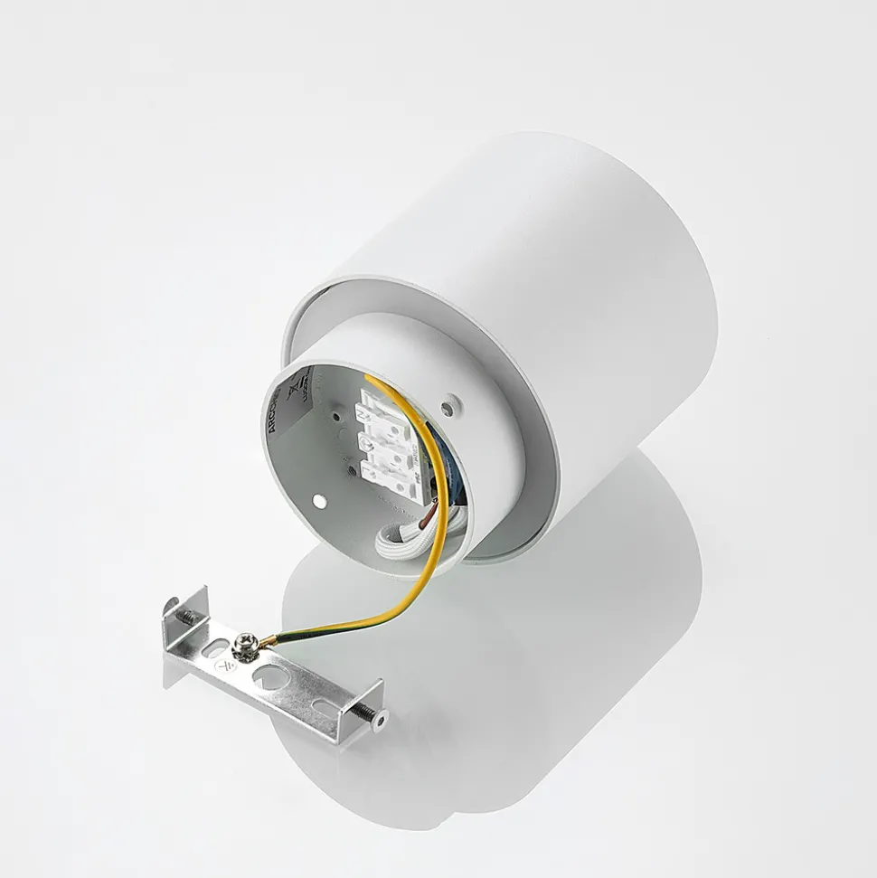 Arcchio taklampe Walisa, Ø 10 cm, hvit, diffusor, GU10