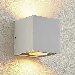 Arcchio Tassnim utendørs vegglampe hvit 2-lampe