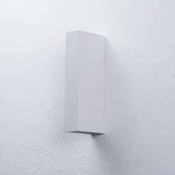 Arcchio utendørs LED-vegglampe Brinja, hvit, metall, IP65