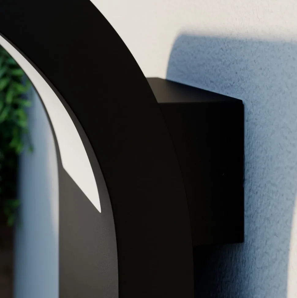 Arcchio utendørs LED-vegglampe Advik, antrasitt, IP54, sensor