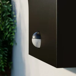 Arcchio utendørs LED-vegglampe Advik, antrasitt, IP54, sensor