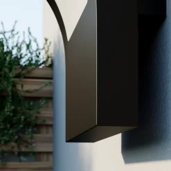 Arcchio utendørs LED-vegglampe Advik, IP65, antrasitt, metall