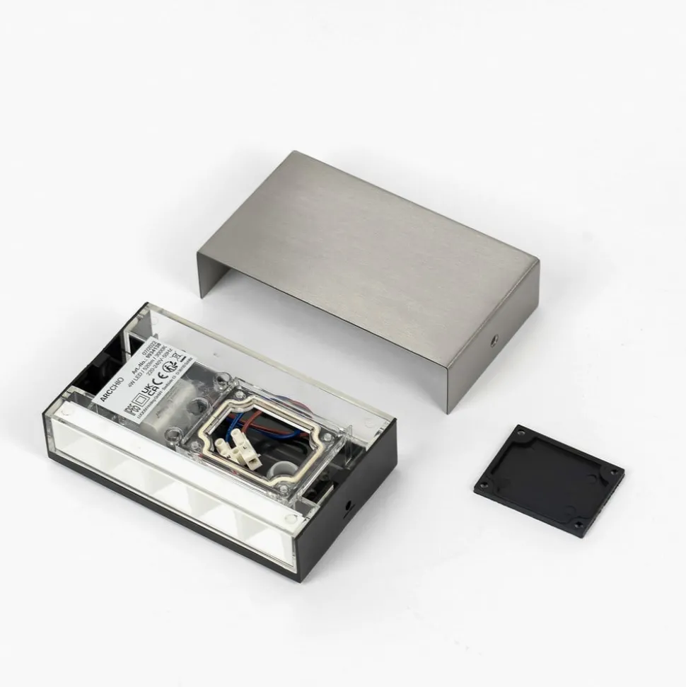 Arcchio utendørs LED-vegglampe Karline, 530 lm, stål, IP65