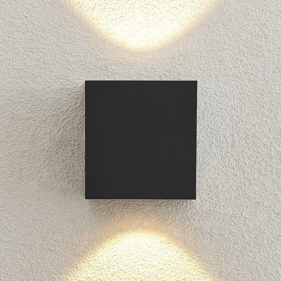 Arcchio utendørs LED-vegglampe Tassnim, 12 cm, antrasitt, IP65