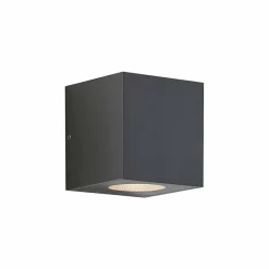 Arcchio utendørs LED-vegglampe Tassnim, 12 cm, antrasitt, IP65