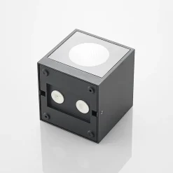 Arcchio utendørs LED-vegglampe Tassnim, 12 cm, antrasitt, IP65